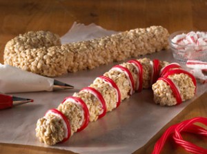 Of course, this treat is one of these you may have to cut for the kids. Yet, it's a great marvel of Rice Krispy ingenuity.