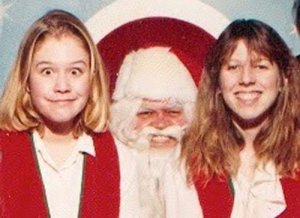 "Sure I may be gasping for breath but at least I have girls on my lap who are over 18 years old. Hope they ask for a jolly fat sausage for Christmas this year."