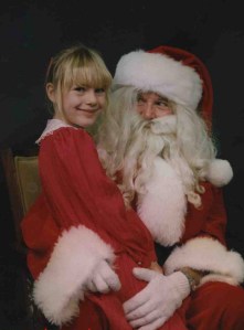 "Of course, I see you when you're sleeping and know when you're awake. Also, I know you've been really, really, bad this year so no presents for you, kiddo."