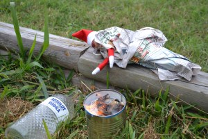 Now Cup Cup is basically living on the streets sleeping under newspapers, warming himself to makeshift fires, and chugging down his Absolut Vodka.