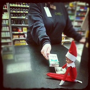 This isn't going to sit well with Santa at all. Then again, Santa is said to smoke a pipe. Still, Yule is being very, very, naughty.