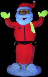 Man, Santa seems to have lost a lot of weight since he started working out more at the North Pole gym.