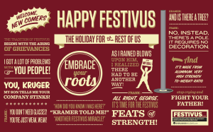 This is just a primer on Festivus for those unfamiliar with it. Of course, this was a holiday invented by a father of one of the Seinfeld writers.