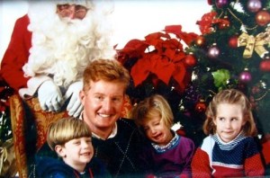 "All right, which one of you told Daddy that they saw Mommy kissing Santa Claus? Well, that's no presents for you Chloe."