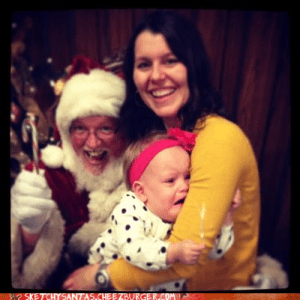 "Mommy, please don't let me sit with the scary bearded man. Please, Mommy. It's not funny, Mommy."