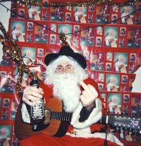 Of course, who would've thought that Santa Claus is a terrible role model for children? Still, he'll probably be totally wasted once he's back to work.