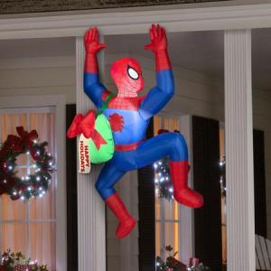 Sorry, that Santa couldn't go on his rounds this year. So you'll have to make do with Spiderman. Sure he has no sleigh and reindeer, but he can swing house to house with his web.