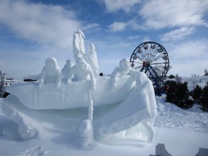 Now I would've called these people "Eskimos" but many of the Indians in the Arctic region think it's derogatory for some reason. Still, it's a very amazing sculpture in Quebec.