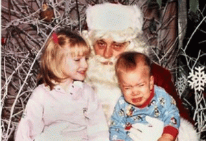 "Sorry, kiddies, but Santa always has to drink at least a few shots of bourbon before breakfast."