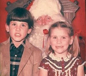 Perhaps this picture perfectly explains why Grandma got run over by a reindeer that fateful Christmas Eve. Obviously, Santa was drunk that night, too. Wonder if he's heard of Alcoholics Anonymous?