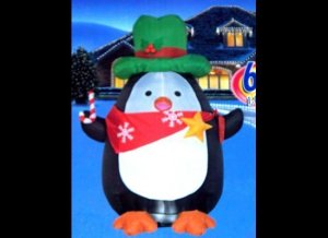 Now cute as this decoration may be, we must understand that penguins usually live in the Southern Hemisphere with the northernmost ones residing in the Galapagos Islands. And I'm sure that cowboys have little-or-nothing to do with Christmas either. So a penguin cowboy Christmas decoration would more or less make better sense in Chile where it's summer.