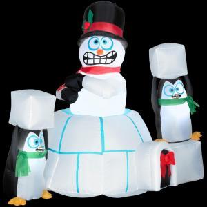 I can understand the penguins since they might freeze to death during Antarctic winters. But the snowman? C'mon, it's made out of snow.