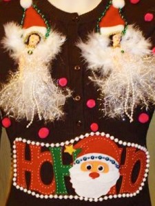 And I'm sure the "Ho, Ho, Ho," part of that sweater doesn't help matters if you know what I mean.