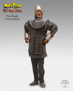 Yes, they have a French Taunter action figure, too!  Sure nothing would make it any better than to have it say things like, "I don't want to talk to you no more, you empty-headed animal food trough wiper! I fart in your general direction! Your mother was a hamster and your father smelt of elderberries!"