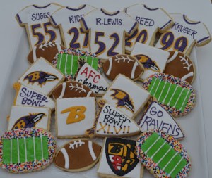 Sorry, Uncle Mike, but Aunt Jane will never ever make these for you. Also, I can't believe this person has jerseys of a guy with two murder allegations and a guy caught on a security camera for knocking out his wife in Atlantic City. Yeah, the Ravens are a great team of role models aren't they?