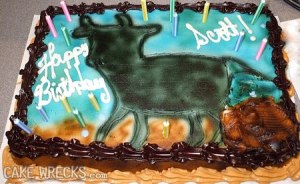 Of course, with Scott being at least a teenager, I'm sure he'd find a cake like this hilarious. Seriously, there's a lot of bathroom humor on Comedy Central, which is a channel popular for boys his age.