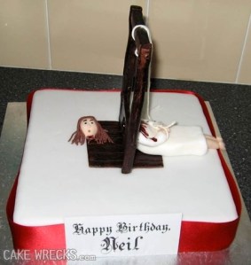 Then again, Neil may just be a professor of history who's area of expertise is the French Revolution. Still, quite gory if you ask me and very likely to traumatize children.