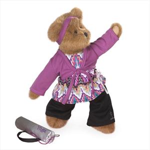 Of course, Mia may not be using her yoga mat, but she seems like doing a pose anyway. Perhaps she's in the park. Yet, I'm not sure what that pose is supposed to be.