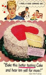 Sure she may feel a kiss coming on. But her facial expression makes me think whether she's anticipating for the poison to take effect.