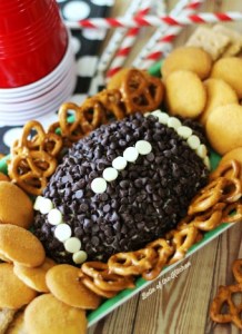God, I would really like to have this chocolate chip football on my Super Bowl party dessert platter. I mean who can't resist a chocolate football, or anything else chocolate for that matter?