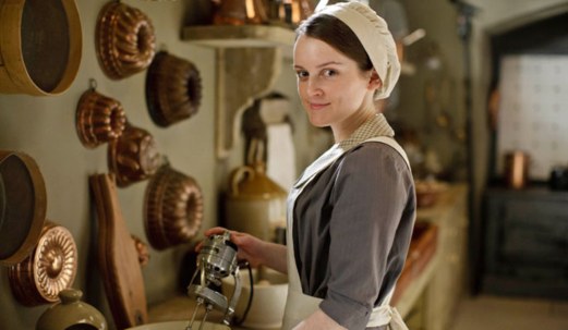 Undercook or Assistant Cook: At Downton Abbey, this is a job you give to a young woman who's complained about being a lowly scullery/kitchen maid for a good 8 years without being promoted. Also, had to go through a deathbed marriage with a dying soldier who once served as the second footman. Though she may someday get to run her father-in-law's farm.