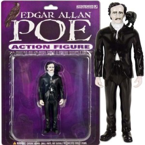 Comes with his own raven that may or may not say "Nevermore." Still, while best known for his tales of mystery and the macabre within American Romantic literature, was also said to invent the detective story. Available until found dead on a street in Baltimore in 1849.