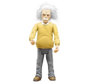 Comes with wild hair like you'd find on a fuzzy troll doll. Available in Germany until the 1930s when his Jewishness forced him to flee to the US where he spent the rest of his life teaching at Princeton. Supports Zionist causes and chases skirts.