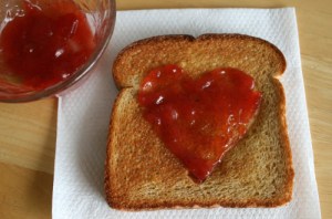 Now I think this makes up for a sweet breakfast don't you think? Better than a heart Toad in a Hole, in my view.