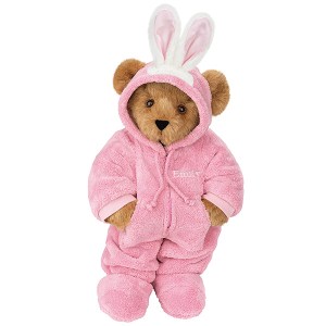 Of course, this could be a Teddy Bear hunting rabbits in a pink rabbit disguise but that's kind of far fetched. Still, it's pretty adorable.