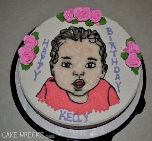 Okay, now that's a baby is just creepy. And even if Kelly looked like that, she was probably cuter. This baby seems like it wants to suck the soul out every person she encounters.