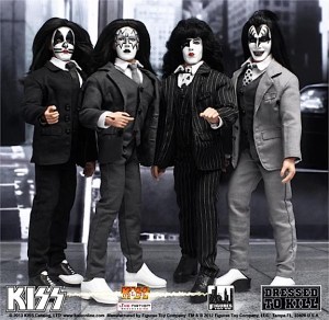 Of course, I'm sure these guys aren't going to rock n' roll all night or party every day in these designer outfits. Still, I'd love to see how people would react if they attended a fancy dress party in full concert make up. Perhaps it would be like, "Kiss: Live with the New York Philharmonic."