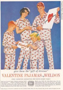 Now giving your significant other lame Valentine's Day PJs are one thing. But giving them for the whole family, who the fuck had that crazy idea? I'm sure young Billy would really appreciate getting printed hearts on his PJs for Valentine's Day. Of course, he'll probably never wear them again after this picture.
