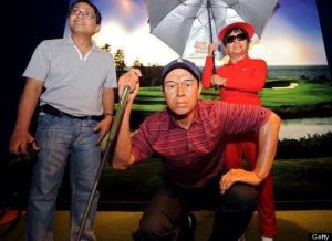 Seems like Tiger's debacles with his extramarital peccadilloes and divorce proceedings have really aged him as well has hurt his golf game. Seriously, Tiger's not an old decrepit man yet, folks.