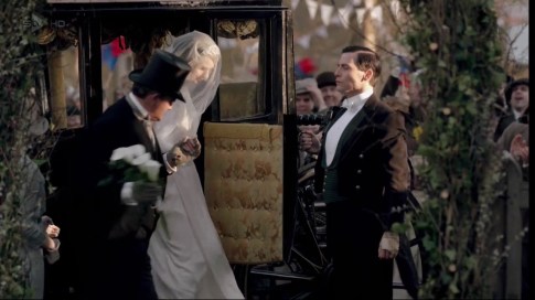 Coachman: At Downton Abbey, this guy doesn't get as much as he used to before the automobile but he's still employed for special occasions like weddings and funerals. You don't think they'd let Lady Mary and Matthew have to leave a church in a car, don't you?