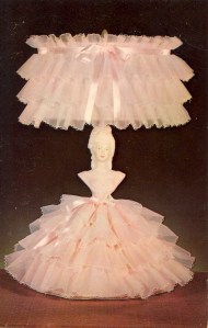 Ugh! This lamp is so frilly and pink that it makes me sick. And I don't mind the color either. Still, I don't think a little girl would find it settling that the figurine doesn't have any arms.