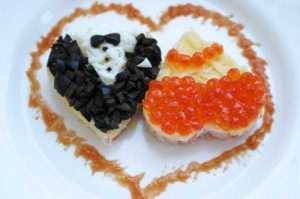 Of course, these are caviar sandwiches as you can see with the dress one. Nevertheless, they may be too expensive to make and I wouldn't recommend it.