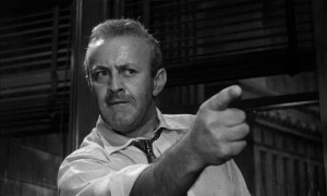 #3: "Everything... every single thing that came out in that courtroom, but I mean everything... says he's guilty. What d'ya think? I'm an idiot or somethin'? Why don't cha take that stuff about the old man; the old man who lived there and heard everything? Or the business about the knife! What, just because he found one exactly like it? The old man saw him. Right there on the stairs. What's the difference how many seconds it was? Every single thing. The knife falling through a hole in his pocket...you can't prove that he didn't get to the door! Sure, you can hobble around the room and take all the time you want, but you can't prove it! And that stuff with the El! And the movies! Now there's a phony deal if I ever saw one. I'd betcha five thousand dollars I'd remember the names of the movies I saw! I'm tellin' ya: every single thing that has went on has been twisted... and turned. This business with the glasses. How do you know she didn't have 'em on? This woman testified in open court! And that thing about hearin' the kid yell... huh? Listen, I've got all the facts here... [He struggles with his notebook, throws it on the table] Ah! Well, there it is! That's the whole case! [He turns towards the window as the other jurors stare at him] Well, SAY SOMETHING! ...You lousy bunch of bleedin' hearts. You're not goin' to intimidate me! I'm entitled to my own opinion! [Sees the picture of his son on the table] Rotten kids...you WORK YOUR LIFE OUT! [He lunges at the picture and tears it to pieces. He suddenly realizes what he's doing, stops, then breaks down] No. Not guilty. Not guilty!" Lee J. Cobb was a prolific 1950s character actor known for playing intimidating, arrogant, and abrasive characters from Johnny Friendly to Juror #3. He also played Willy Loman on Broadway and was accused of Communism during the Red Scare.