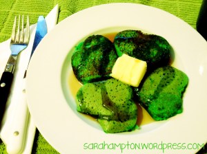 I'm not sure what to think about having syrup on that. Really makes the pancake change color for some reason.