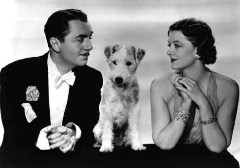 William Powell and Myrna Loy were among one of Hollywood's most famous onscreen couples starring in 14 films together during the 1930s and 1940s. However, their most famous pairing has to be in the six Thin Man movies in which they play America's favorite pair of wealthy, alcoholic, and crime solving pet owners Nick and Nora Charles.