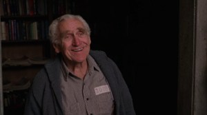 For those who may not recognize him, James Whitmore was the prison librarian with the pet bird from The Shawshank Redemption. He was also known as the only actor nominated for an Academy Award for playing a role he did for a one man show in Give Em' Hell Harry! Also was a spokesman for MiracleGro.