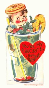 Now while this actually is supposed to be a tropical drink with ice, it's pretty freaky if you ask me. Also, I wonder if the boy was shrunk to fit in the glass or it's just a very big glass to begin with.