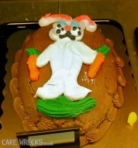 Abandon all hope for ye who enter here. Boy, I think someone might want to call the Bunny exorcist here because this rabbit seems possessed.