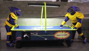 Little did you know that the CLU outfits for Kingsman and Regal were originally designed for a French duo named Daft Punk. However, they thought these outfits were totally stupid. Either that, or they're probably aliens from outer space.