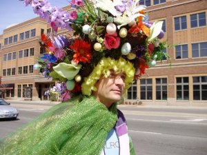 Behold, the Aztec God Xochipilli the Flower Prince in his Easter Sunday best. Why he wears his flower headdress during a Christian holiday, I'll never know.
