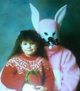 Yeah, I'm sure this bunny doesn't seem like he could go on homicidal warpath and kill a bunch of teenagers. Yeah right.