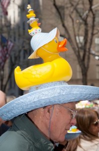 Of course, I wonder how this guy managed to get smaller and smaller ducks. It's like a rubber ducky nesting doll.