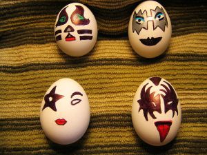 I'm not really a KISS fan but I did put a KISS nutcracker ensemble for my nutcracker post back in 2013. This is a great Easter equivalent.