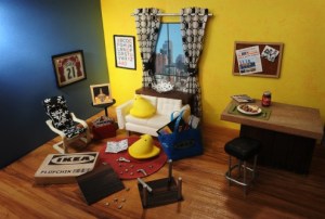 Well, assembling the chair was  a piece of cake. The end table, not so much.