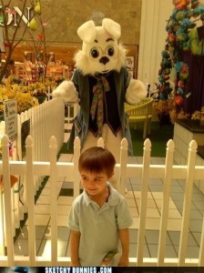 Mall security, I think we may need a higher and fuller fence. Else, risk a full frontal assault because that rabbit's dynamite.