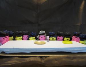 Of course, you can easily identify Judas in this. Just look at the eyes on each of the apostles.